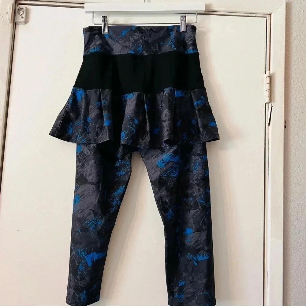 Anivivo Skirted Leggings Modest Yoga Active Large Blue Gray Black Skirt Running - Picture 5 of 9